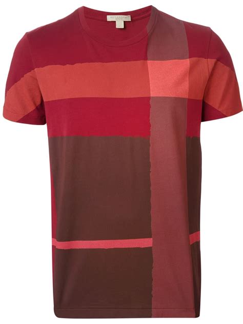 burberry t shirt red|original burberry men t shirt.